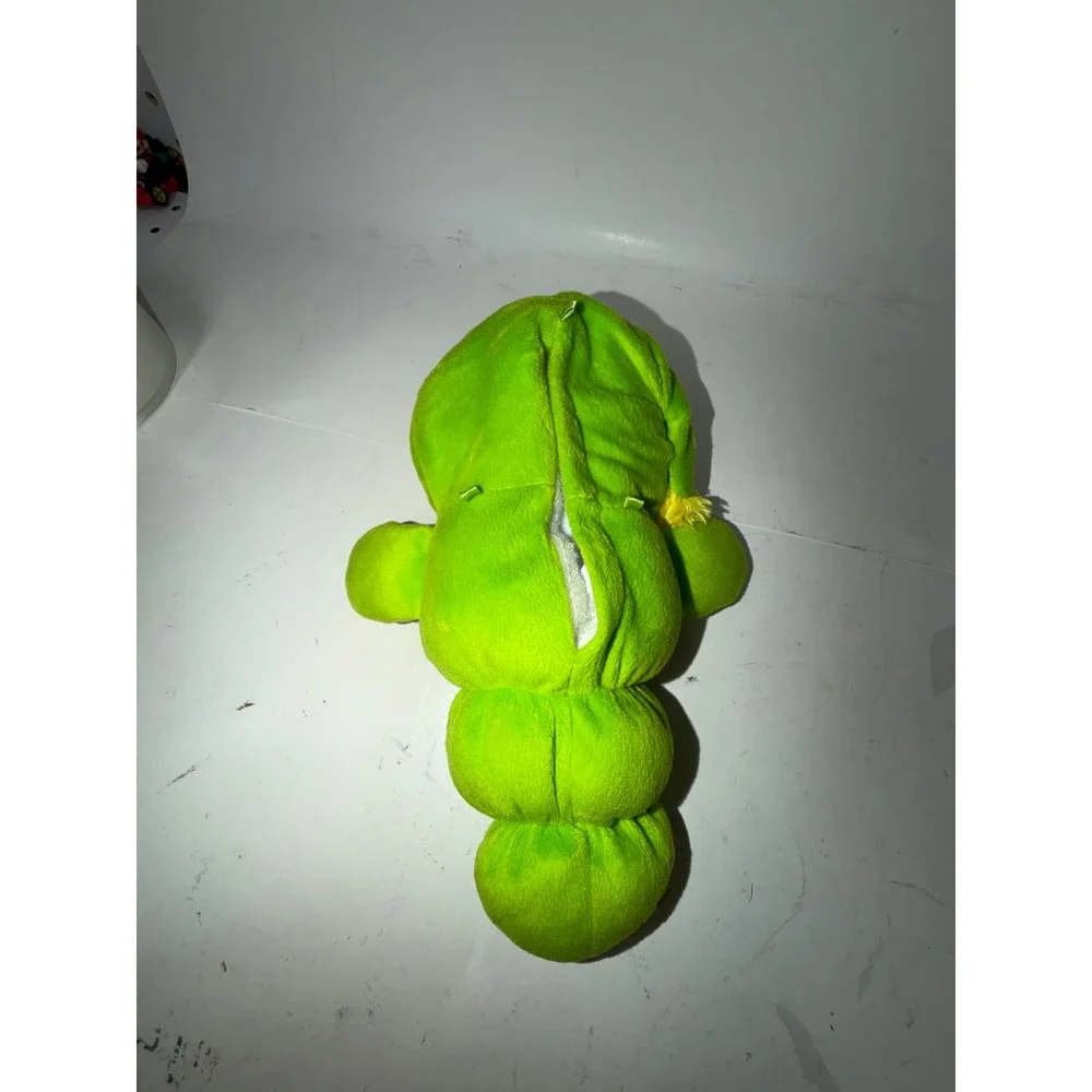 Vintage GlowWorm Plush Green Sleepy Time Toy Vinyl Face Soft Stuffed Animal